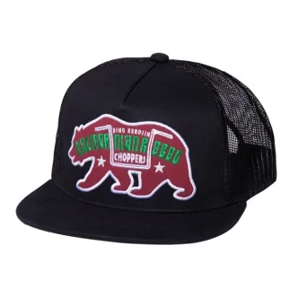 King Kerosin Californian Rebel Trucker Cap Black (ARM457839)