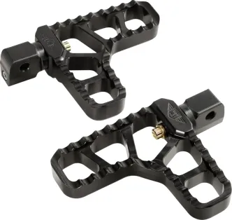 Joker Machine Serrated Heel Passenger Pegs In Black For Indian 2015-2024 Scout Models (08-62-8B)