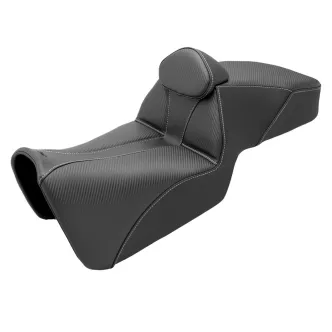 Saddlemen Adventure Tour Seat In Carbon Fiber With Driver Backrest For Harley Davidson 2021-2024 Pan America Models (821-34-200BR)