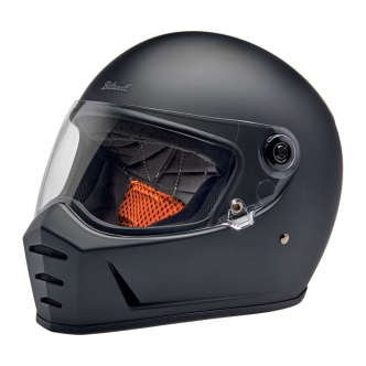 Biltwell Lane Splitter ECE R22.06 Helmet In Flat Black - XS (1004-201-501)