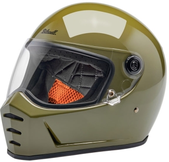 Biltwell Lane Splitter ECE R22.06 Helmet In Gloss Olive Green - L (1004-154-504)