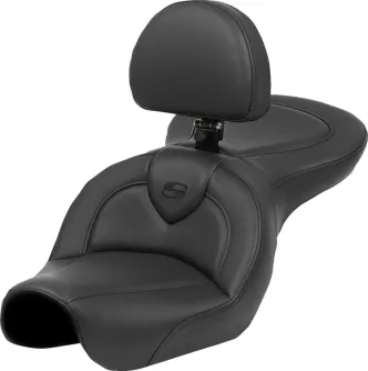 Saddlemen Roadsofa Seat With Drivers Backrest For Harley Davidson 2004-2005 FXD Dyna Models (Excl. FXDWG) (804-04-187BR)