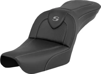 Saddlemen Roadsofa Carbon Fiber Seat For Harley Davidson 2004-2005 FXDWG Dyna Wide Glide Models (804-05-185)