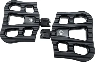 Performance Machine Drifter Rider Floorboards In Black Ops Finish For 2018-2024 Softail Models (0036-1027-SMB)