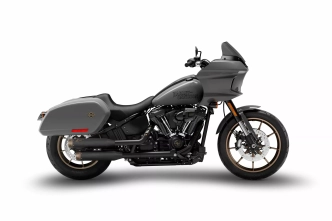 Zard Euro 4/5 Overlapped Series Slip-Ons In Black/Bronze Finish For 2018-2024 Softail Street Bob, Low Rider S / ST & Standard (ZHD032S10SBO-B)