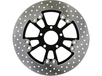 Thunderbike Vegas Style Big Brake Rotor 13.4 Inch (340mm) In Satin Black For 2000-2024 Harley Davidson Dyna, Softail & Touring Models (84-77-070)