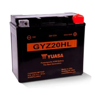 Yuasa GYZ Series High Performance Maintenance Free 12V Battery For Harley Davidson, Indian & Metric Motorcycles (GYZ20HL)