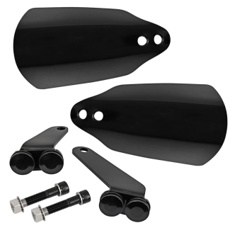 Memphis Shades Black Hand Guards For Harley Davidson 2024 FLHX Street Glide Models (MEB7234)