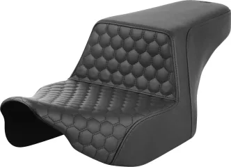 Saddlemen Honeycomb Step-Up With Black Stitching For Harley Davidson 2023-2024 CVO FLHX Street Glide & FLTR Road Glide Models (823-07-17700)