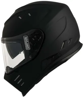 Simpson Venom Helmet - Matt Black - Size Medium (ARM145999)