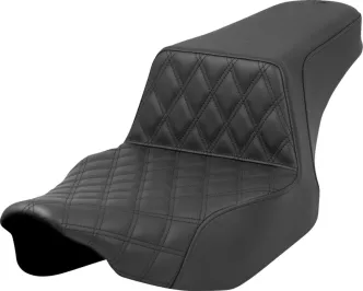 Saddlemen Step Up Front Lattice Stitched Seat For Harley Davidson 2023-2024 CVO FLHX Street Glide & FLTR Road Glide Models (823-07-172)